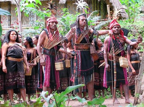 The Abui people of Takpala Traditional Village on Alor Island, East Nusa Tenggara, Indonesia, retain their traditional Melanesian customs