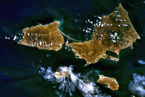 Isla Margerita Satellite photo