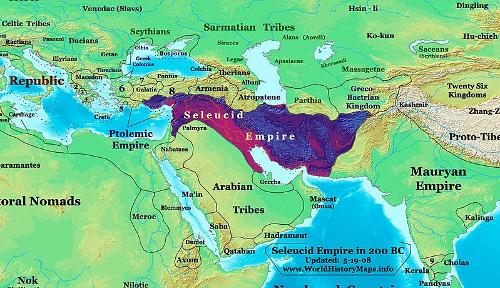 Empire of the Seleucids 200 BC