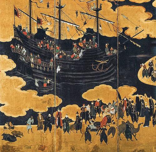 Portuguese Trading Ship in Japan in the 16th century