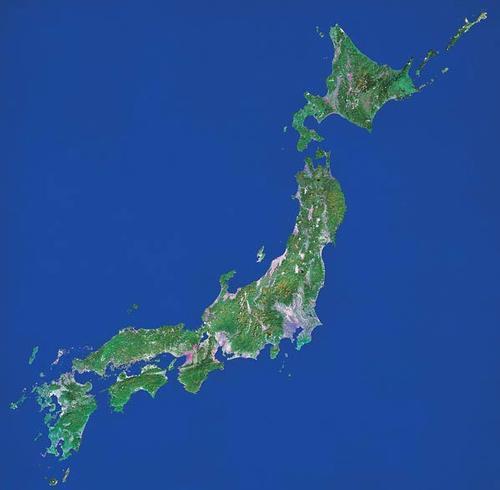 Japan Satellite photo NASA