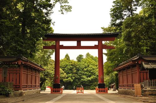 Third shinto gateway of the Hikawa shrine
