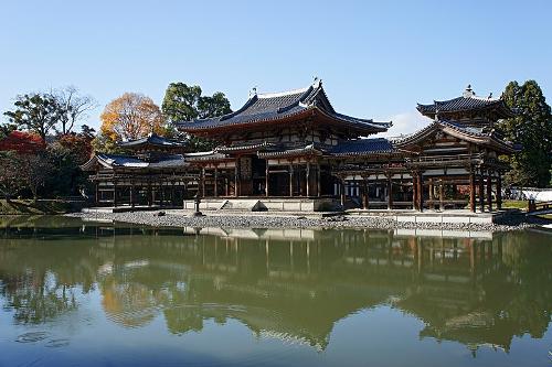 Byodo-in ("Phoenix Hall"), built in the 11th century, Kyoto Japan