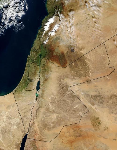 Jordan Satellite Photo