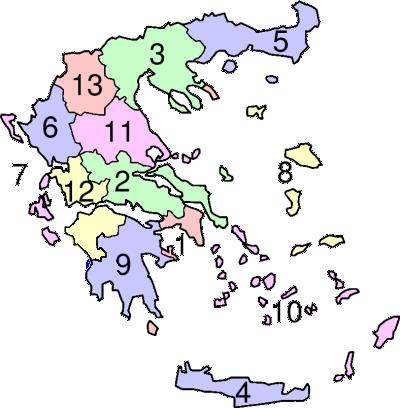 Administrative division of Greece since 2011