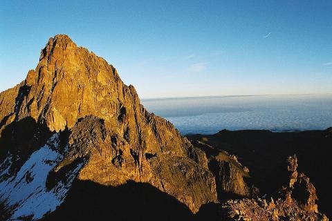 Mount Kenya, highest mountain in Kenya