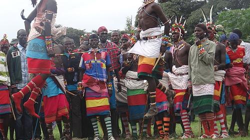 Samburu dancers, Kenya