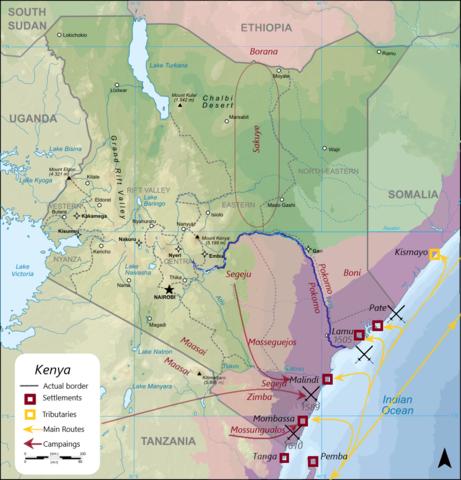 Portuguese presence in Kenya from the 15th to the 17th century