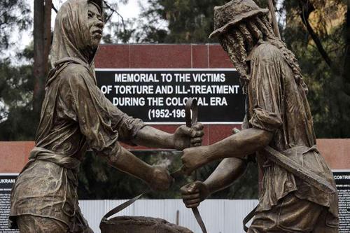  A memorial in honour of victims of torture in Kenya during the British colonial era
