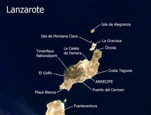 Lanzarote Satellite photo