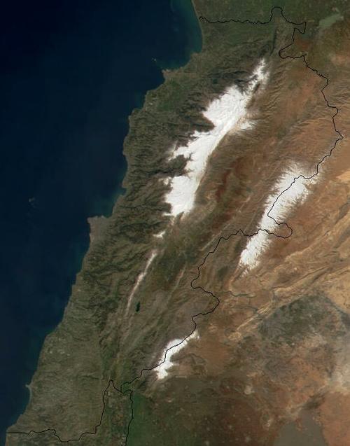 Lebanon Satellite photo