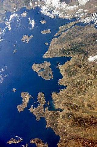 Satellietfoto Lesbos