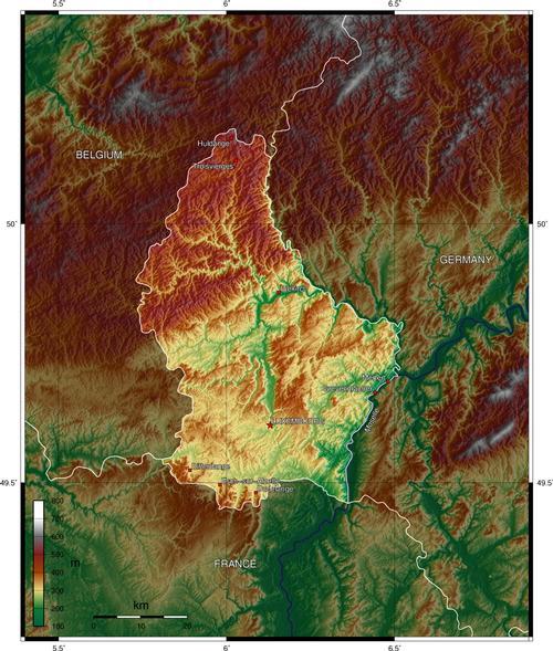 Luxembourg Satellite Photo