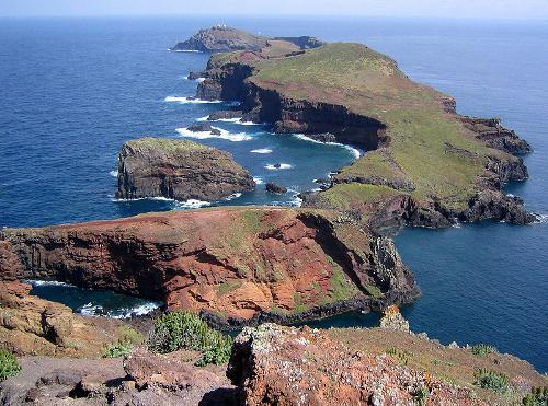 Cloudless skies at the São Lourenço peninsula, Madeira