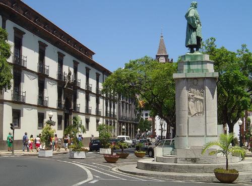 Statue of João Gonçalves Zarco in Funchal, Madeira