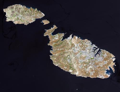 Satellite photo Malta