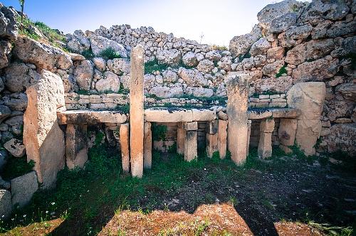 Ggantija Megalithic Temples at Gozio, Malta