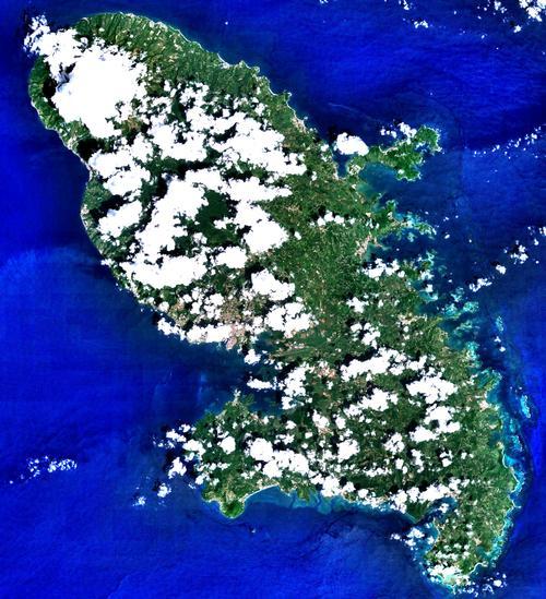 Martinique Satellite Photo