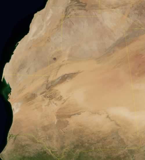 Mauritania Satellite Photo