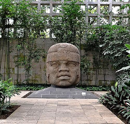 Olmec head, Xalapa, Veracruz, Mexico
