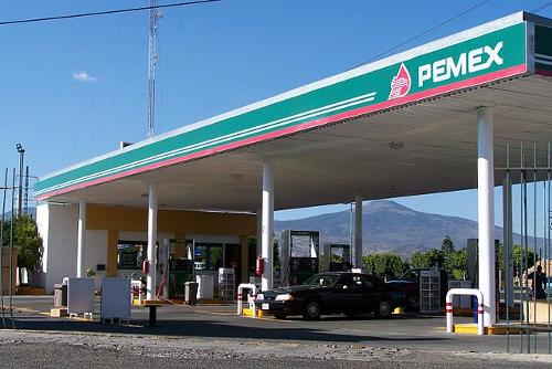 Gas station PEMEX Mexico