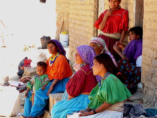 Huichol women, Mexico