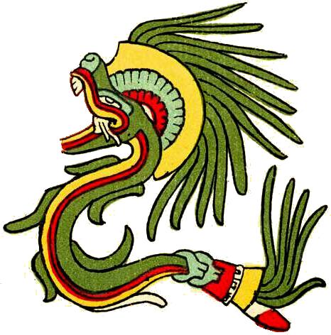 Image of Quetzalcoatl, god of creation, Mexico