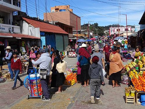 Street trade San Juan Chamula, Chiapas, Mexico