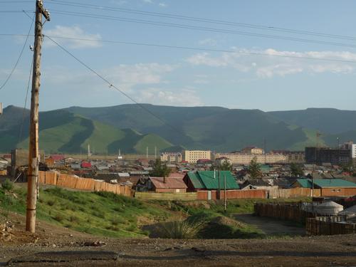 From the Bogd Khan one looks over the capital Ulaanbator