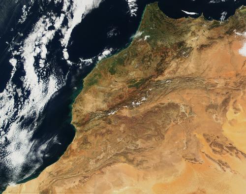 Morocco Satellite Photo