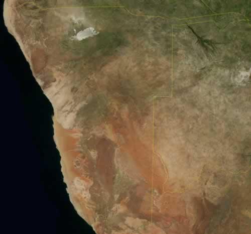 Namibia Satellite Photo