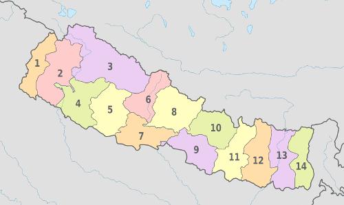 14 Zones of Nepal