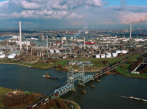 Petrochemical industry Botlek area, Netherlands