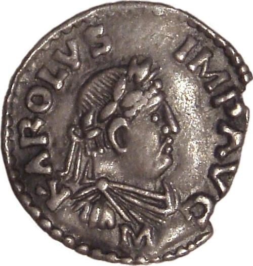 Coin depicting Charlemagne, Netherlands