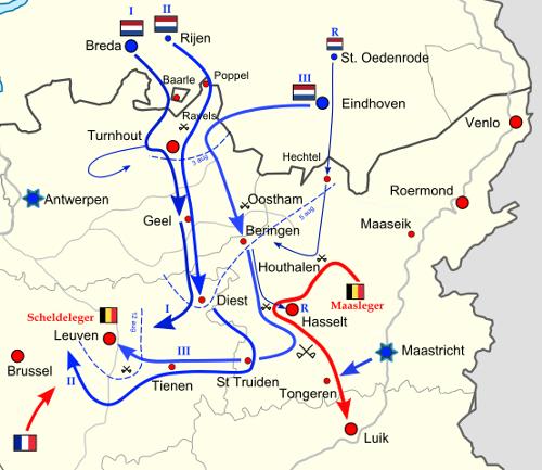 Army Movements During the Ten Day Campaign August 2-12, 1831