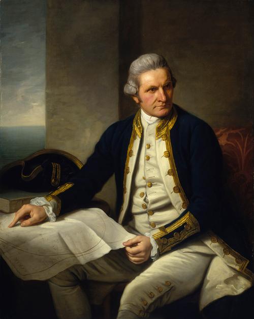 James Cook, discovered the east coast of New Zealand in 1769