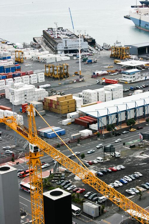 Port of Auckland container loading area