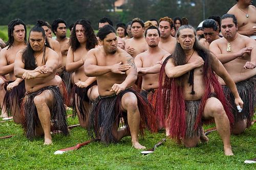 Maoris ceremonial dance, New Zealand
