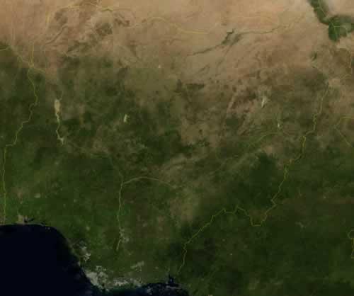 Nigeria Satellite Photo 
