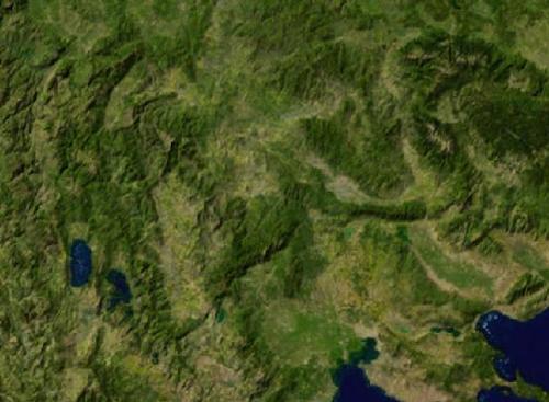 North Macedonia Satellite Photo
