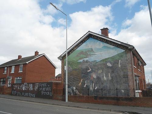 Irish Potato Famine mural, Belfast Northern Ireland