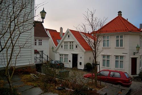 Wooden houses in Bergen, Norway