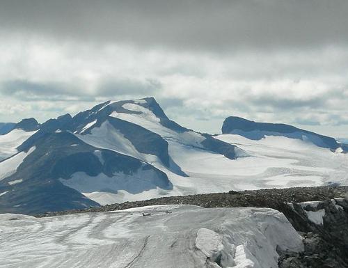 Galdhopiggen, as seen from the Glittertind, Norway