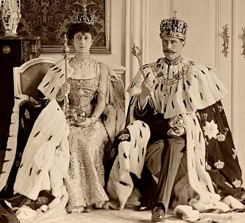 King Haakon VII and queen Maud, Norway