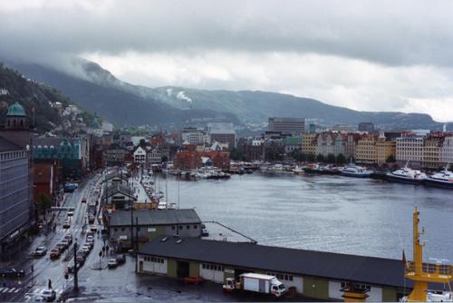Another rainy day in Bergen, Norway
