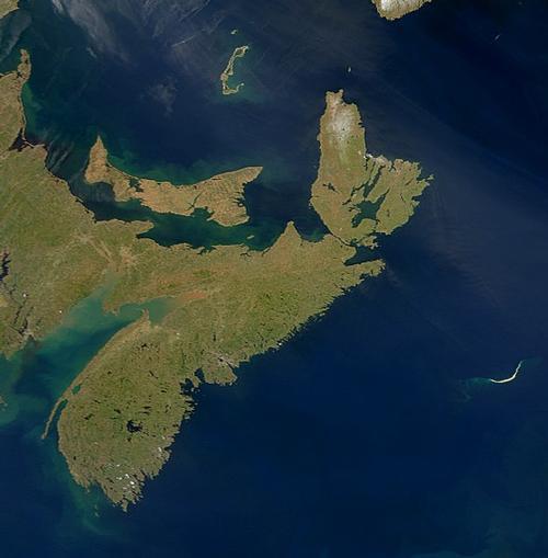 Nova Scotia Satellite Photo