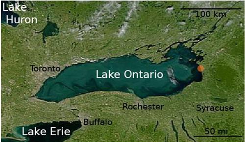 Ontariomeer Satellietfoto