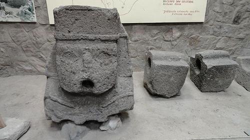 Monolith of the Wari culture, Peru