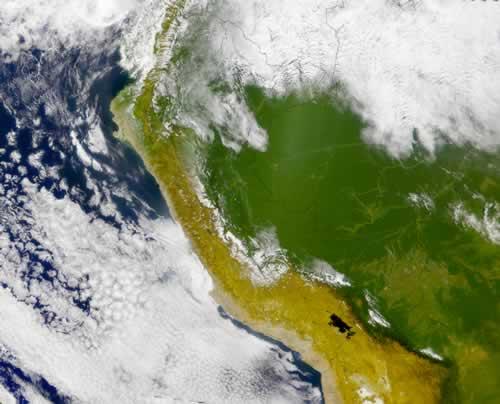 Peru Satellite Photo