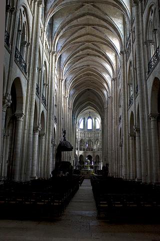Noyon cathedral, Picardy, nave